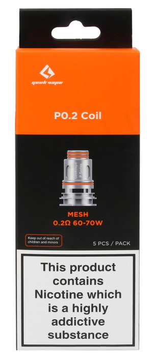 GeekVape P Series Coil (5 pk) - 0.2 ohm - Vapor Fog